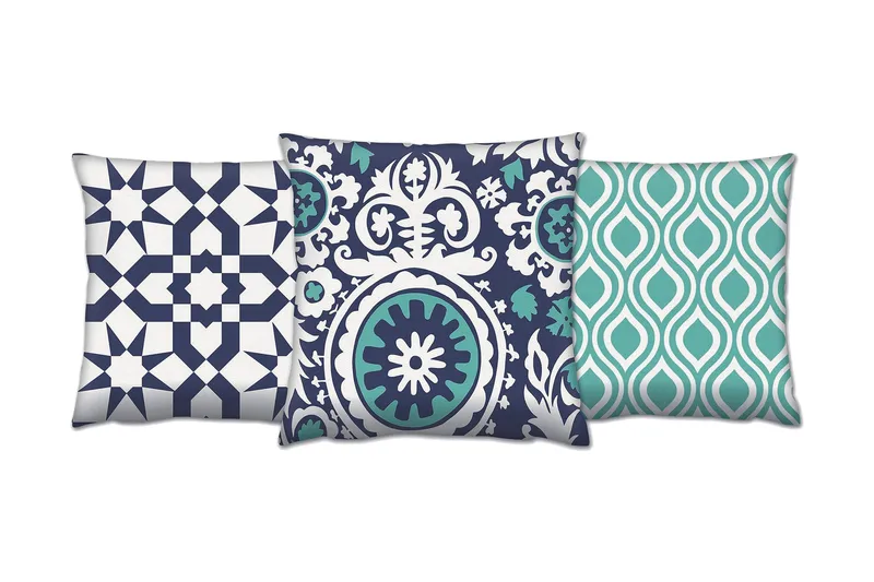 Gravel Kudde 43x43 cm 3-pack - Multi - Textil & mattor - Filtar, kuddar & plädar - Prydnadskudde & kuddfodral