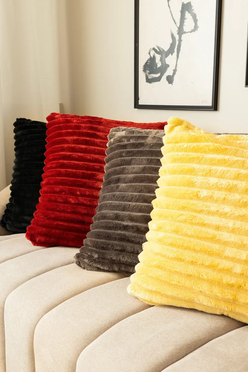 Prydnadskudde Stripe 50x50 cm - Yellow - Textil & mattor - Filtar, kuddar & plädar - Prydnadskudde & kuddfodral