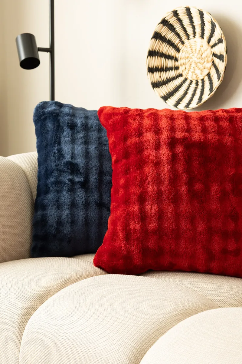 Prydnadskudde Pom Pom 50x50 cm - Marinblå - Textil & mattor - Filtar, kuddar & plädar - Prydnadskudde & kuddfodral