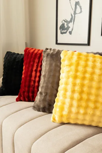 Prydnadskudde Pom Pom 50x50 cm - Grafit - Textil & mattor - Filtar, kuddar & plädar - Prydnadskudde & kuddfodral