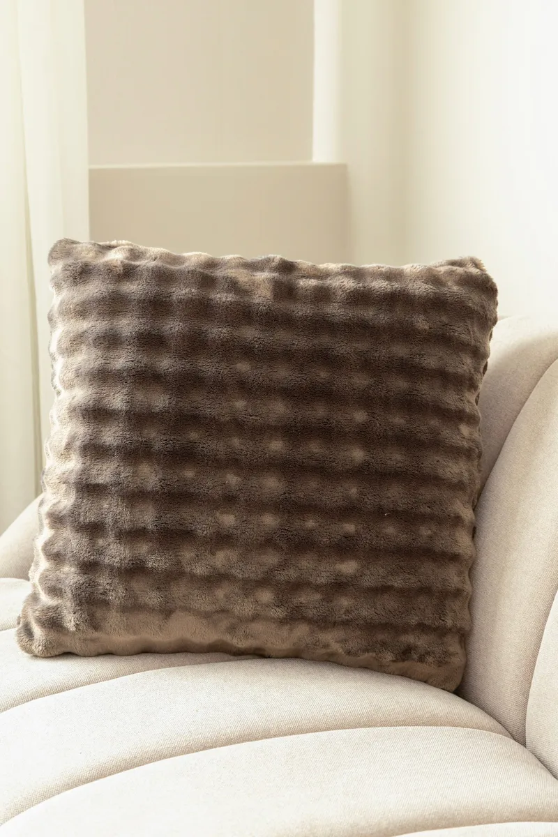 Prydnadskudde Pom Pom 50x50 cm - Grafit - Textil & mattor - Filtar, kuddar & plädar - Prydnadskudde & kuddfodral