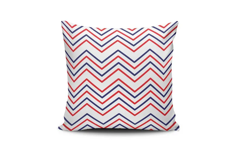 Rivorn Prydnadskudde 43x43 cm - Röd/Vit - Textil & mattor - Filtar, kuddar & plädar - Prydnadskudde & kuddfodral