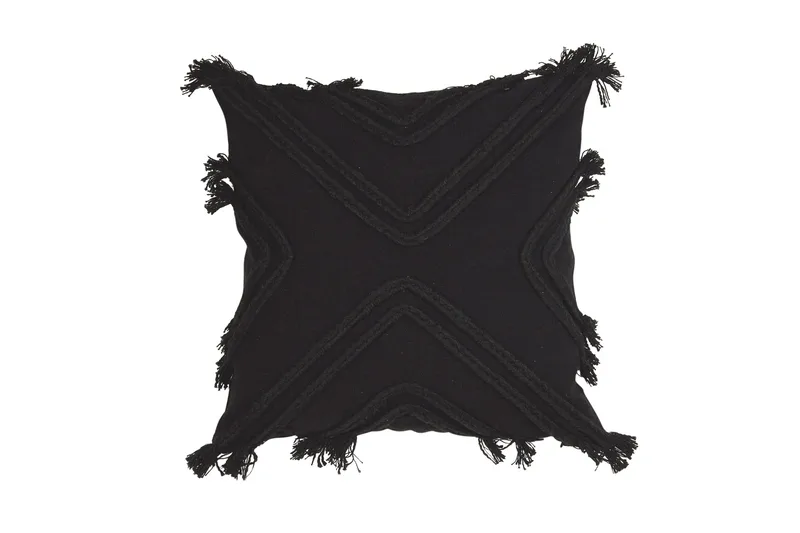 Rope Kuddfodral 48x48 cm - Svart - Textil & mattor - Filtar, kuddar & plädar - Prydnadskudde & kuddfodral
