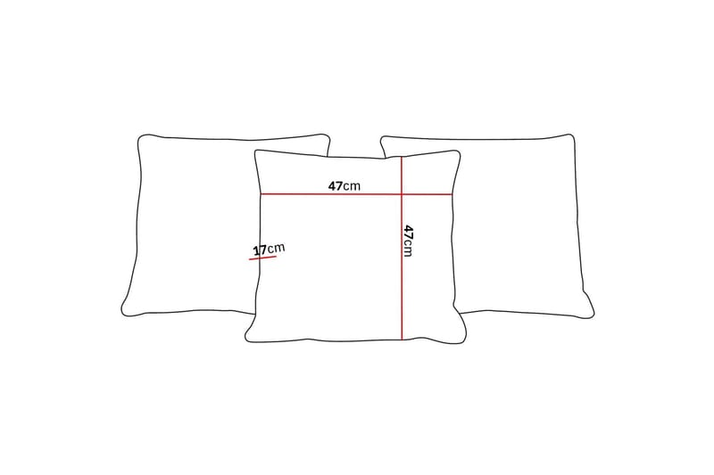 Scandi Dekorationskudde 3-pack - Brun - Textil & mattor - Filtar, kuddar & plädar - Prydnadskudde & kuddfodral