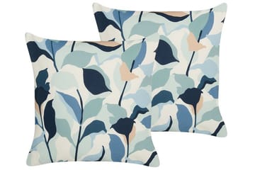 Smithers Utomhuskudde 45x45 cm - Blå/Vit - Textil & mattor - Filtar, kuddar & plädar - Utekudde
