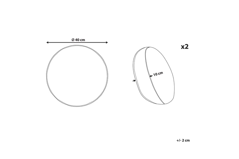 Specchia Utomhuskudde 40 cm Rund - Blå/Grön/Gul - Textil & mattor - Filtar, kuddar & plädar - Utekudde