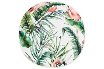 Visper Utomhuskudde 40 cm Rund - Vit/Grön/Rosa - Textil & mattor - Filtar, kuddar & plädar - Utekudde
