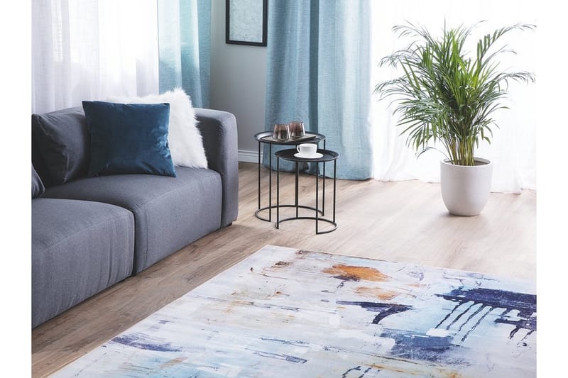 Adapazari Matta 140|200 cm - Flerfärgad - Textil & mattor - Mattor - Modern matta - Bomullsmatta