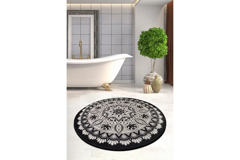 Chilai Home Badmatta 100 Rund - Multi - Textil & mattor - Mattor - Badrumsmatta
