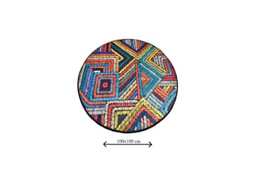 Chilai Home Badmatta 100 Rund - Multi - Textil & mattor - Mattor - Badrumsmatta