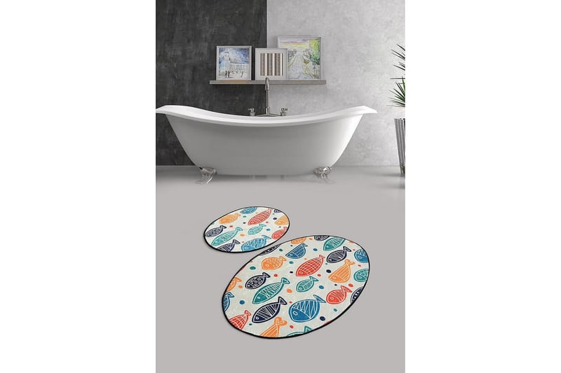 Chilai Home Badmatta Set om 2 - Multi - Textil & mattor - Mattor - Badrumsmatta