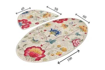 Chilai Home Badmatta Set om 2 - Multi - Textil & mattor - Mattor - Badrumsmatta
