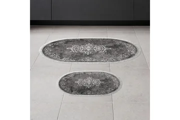 Badrumsmattset (2 delar) Winrel Grå - Ljusgrå - Textil & mattor - Mattor - Badrumsmatta