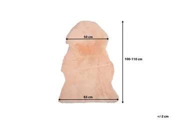 Uluru Fårskinn 65|110 cm - Rosa - Textil & mattor - Mattor - Fällar & skinnmattor