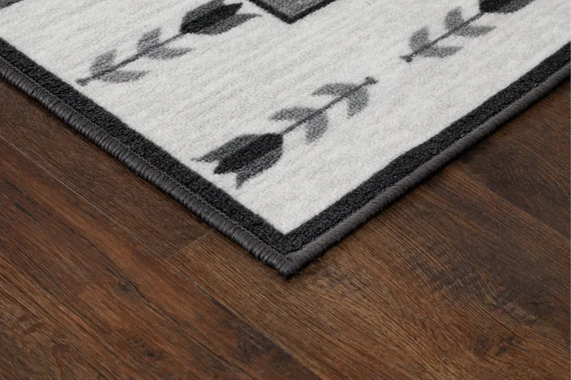 Tulpan Flatvävd Matta 133x190 cm - Grå - Textil & mattor - Mattor - Flatvävda mattor