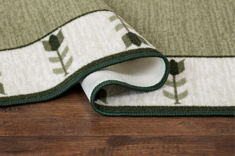 Tulpan Flatvävd Matta 160x230 cm - Grön - Textil & mattor - Mattor - Flatvävda mattor