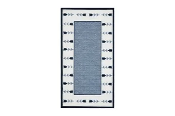 Tulpan Flatvävd Matta 57x200 cm - Blå - Textil & mattor - Mattor - Flatvävda mattor