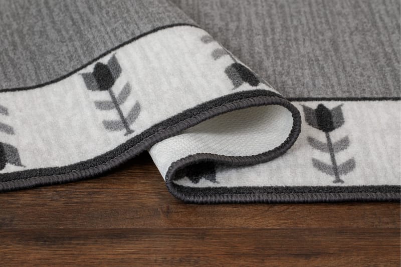 Tulpan Flatvävd Matta 57x200 cm - Grå - Textil & mattor - Mattor - Flatvävda mattor