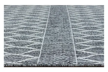 Madrid Bell Flatvävd Matta 80x240 - Grå/Vit - Textil & mattor - Mattor - Flatvävda mattor