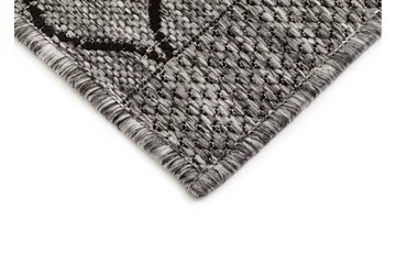 Madrid Bell Flatvävd Matta 80x340 - Grå/Svart - Textil & mattor - Mattor - Flatvävda mattor