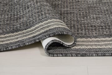 Madrid Frame Matta 80x240 cm Flatvävd - Grå - Textil & mattor - Mattor - Små mattor