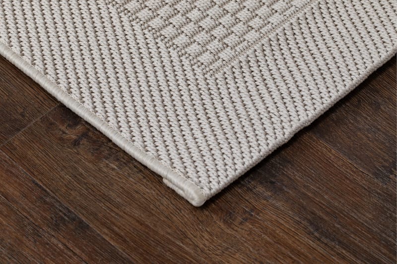 Miami Flatvävd Matta 133x190 cm - Vit - Textil & mattor - Mattor - Stora mattor