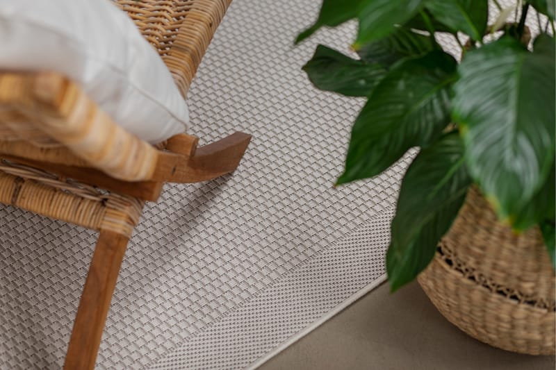 Miami Flatvävd Matta 240x340 cm - Vit - Textil & mattor - Mattor - Stora mattor