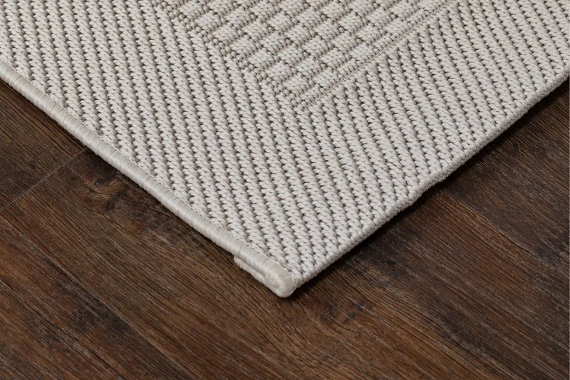 Miami Flatvävd Matta 240x340 cm - Vit - Textil & mattor - Mattor - Stora mattor