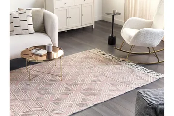 Adana Ryamatta 160x230 cm - Rosa - Textil & mattor - Mattor - Modern matta - Ullmatta