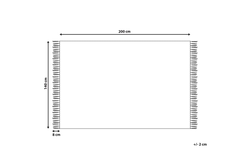 Alkent Ullmatta 140x200 cm - Svart/Vit - Textil & mattor - Mattor - Modern matta - Ullmatta