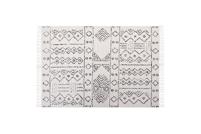 Alkent Ullmatta 140x200 cm - Svart/Vit - Textil & mattor - Mattor - Modern matta - Ullmatta
