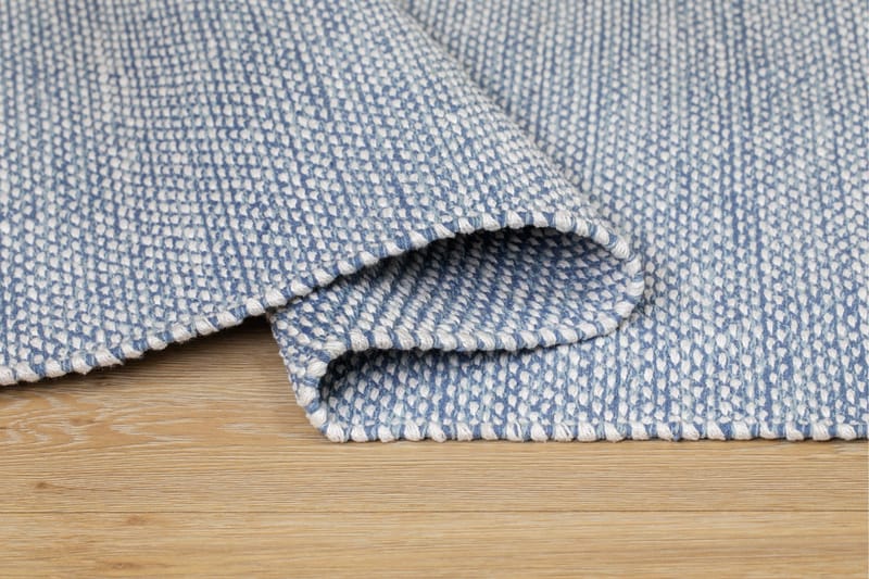Alva Bomullsmatta 160x230 cm Rektangulär - Blå - Textil & mattor - Mattor - Modern matta - Bomullsmatta