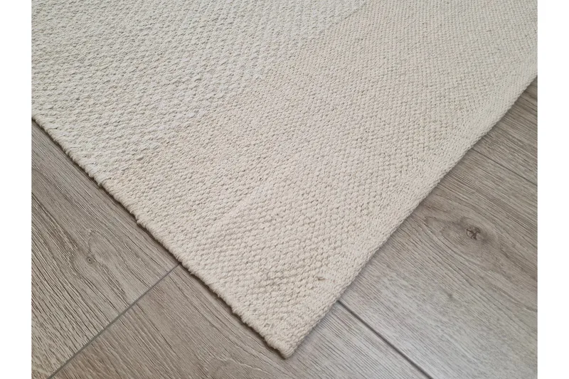 Alva Bomullsmatta 75x150 cm Oval - Creme - Textil & mattor - Mattor - Modern matta - Bomullsmatta