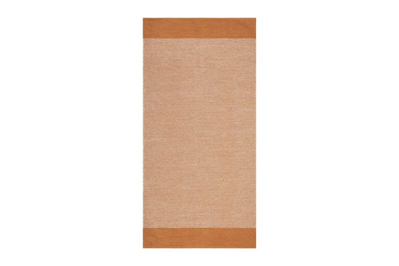 Alva Bomullsmatta 75x220 cm Oval - Orange - Textil & mattor - Mattor - Modern matta - Bomullsmatta