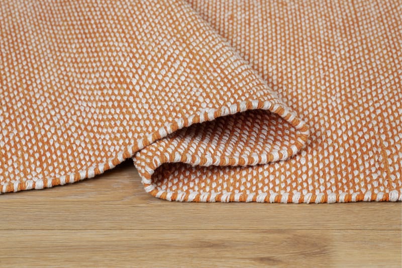 Alva Bomullsmatta 75x280 cm Oval - Orange - Textil & mattor - Mattor - Modern matta - Bomullsmatta