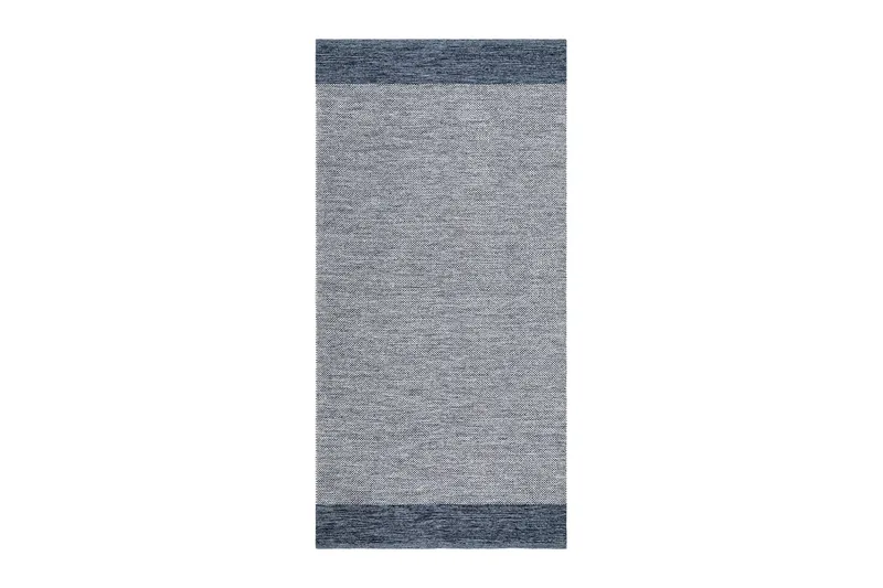 Alva Bomullsmatta 75x340 cm Oval - Blå - Textil & mattor - Mattor - Modern matta - Bomullsmatta