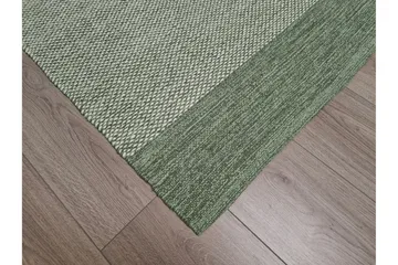 Alva Bomullsmatta 75x340 cm Oval - Grön - Textil & mattor - Mattor - Modern matta - Bomullsmatta