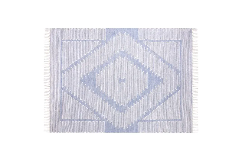 Ansar Bomullsmatta 140x200 cm - Blå - Textil & mattor - Mattor - Modern matta - Bomullsmatta
