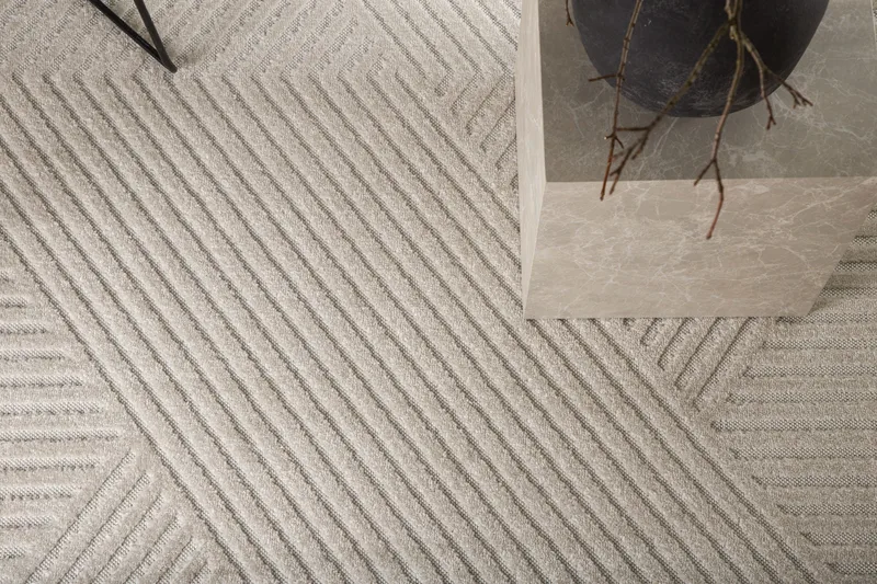 Aron Wiltonmatta 240x340 cm Rektangulär - Vit - Textil & mattor - Mattor - Modern matta - Friezematta