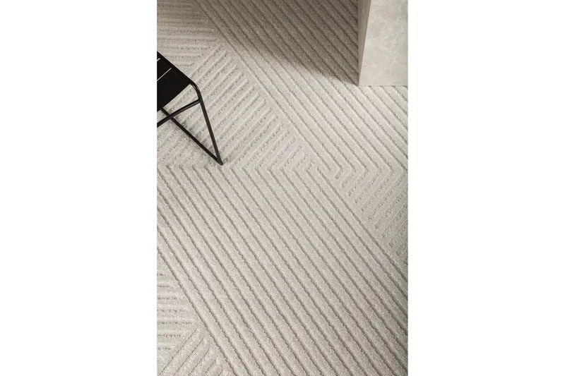 Aron Wiltonmatta 240x340 cm Rektangulär - Vit - Textil & mattor - Mattor - Modern matta - Friezematta