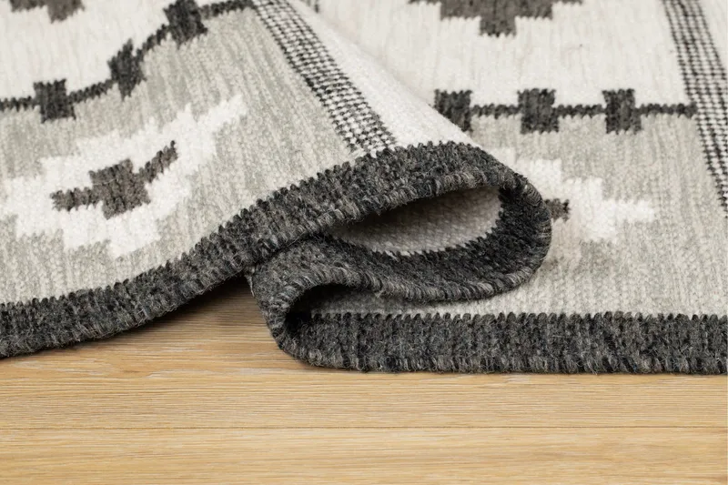 Arvika Ullmatta 140x200 cm Rektangulär - Grå - Textil & mattor - Mattor - Modern matta - Ullmatta