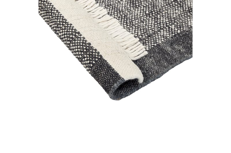 Atlanti Ullmatta 140x200 cm - Svart/Vit - Textil & mattor - Mattor - Modern matta - Ullmatta