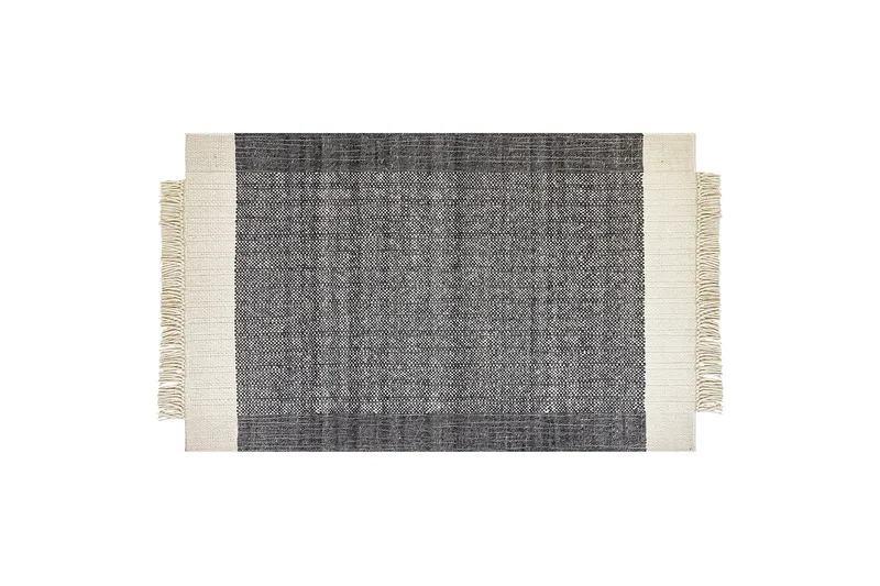 Atlanti Ullmatta 140x200 cm - Svart/Vit - Textil & mattor - Mattor - Modern matta - Ullmatta