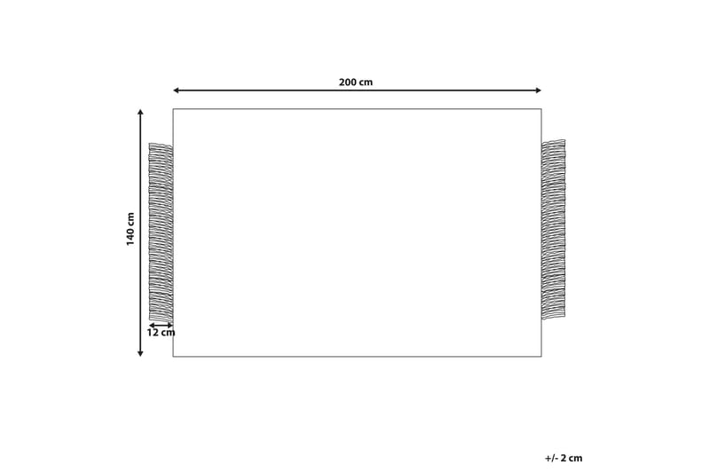 Atlanti Ullmatta 140x200 cm - Svart/Vit - Textil & mattor - Mattor - Modern matta - Ullmatta