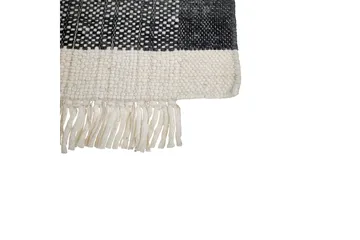Atlanti Ullmatta 140x200 cm - Svart/Vit - Textil & mattor - Mattor - Modern matta - Ullmatta