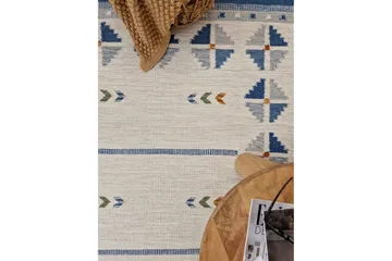 Avesta Ullmatta 140x200 cm Rektangulär - Blå - Textil & mattor - Mattor - Modern matta - Ullmatta