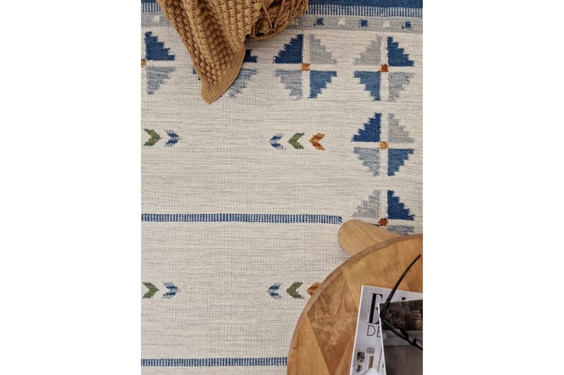 Avesta Ullmatta 140x200 cm Rektangulär - Blå - Textil & mattor - Mattor - Modern matta - Ullmatta