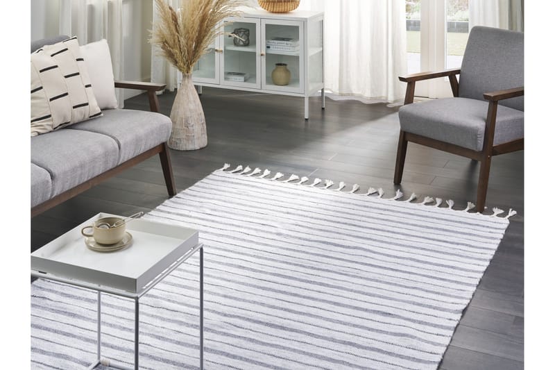 Bademli Ryamatta 140x200 cm - Grå - Textil & mattor - Mattor - Flatvävda mattor