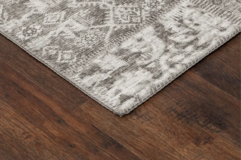 Patchwork Wiltonmatta 80x150 cm Rektangulär - Silver - Textil & mattor - Mattor - Modern matta - Friezematta