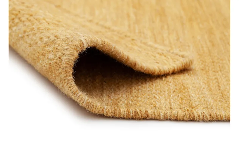 Birka Ullmatta Rektangulär 75x150 cm - Ockragul - Textil & mattor - Mattor - Modern matta - Ullmatta